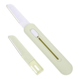 1 Set Womens Eyebrow Razor Stainless Steel Facial Hair Remover with Replacement Head Travel Friendly Brow Trimmer for Eyebrow Shaping and Grooming