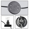 2 Pcs In-Line Foot Press Switch Standard lamp Foot Switch