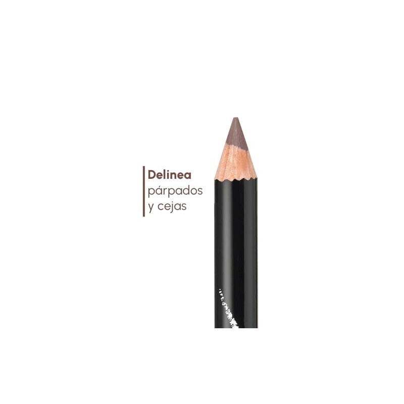 Renova Lapiz Delineador Duo Parpados y Cejas, color Cafe, 2.2