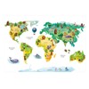 202 Wall Tattoo World Map with Animals Children's Room Wall