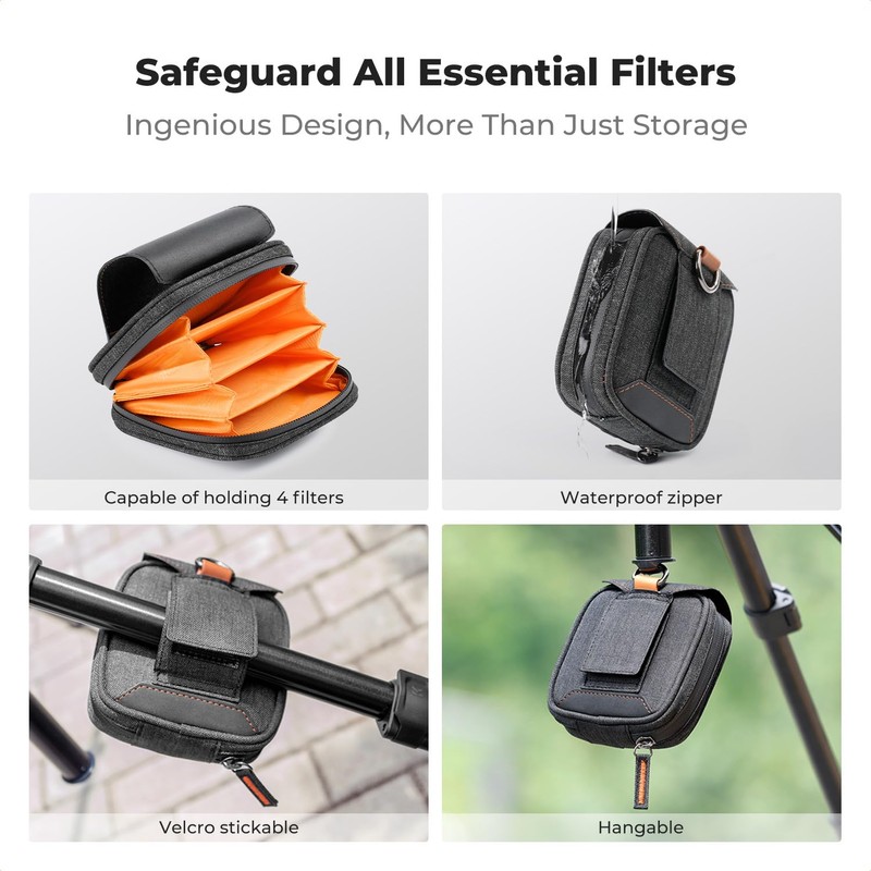 K&F Concept 5-in-1 Magnetic Lens Filter Kit, Includes GND8+ ND8+