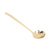 Soup Ladle Durable Brass Elegant Bright Gold Color Balanced Weight