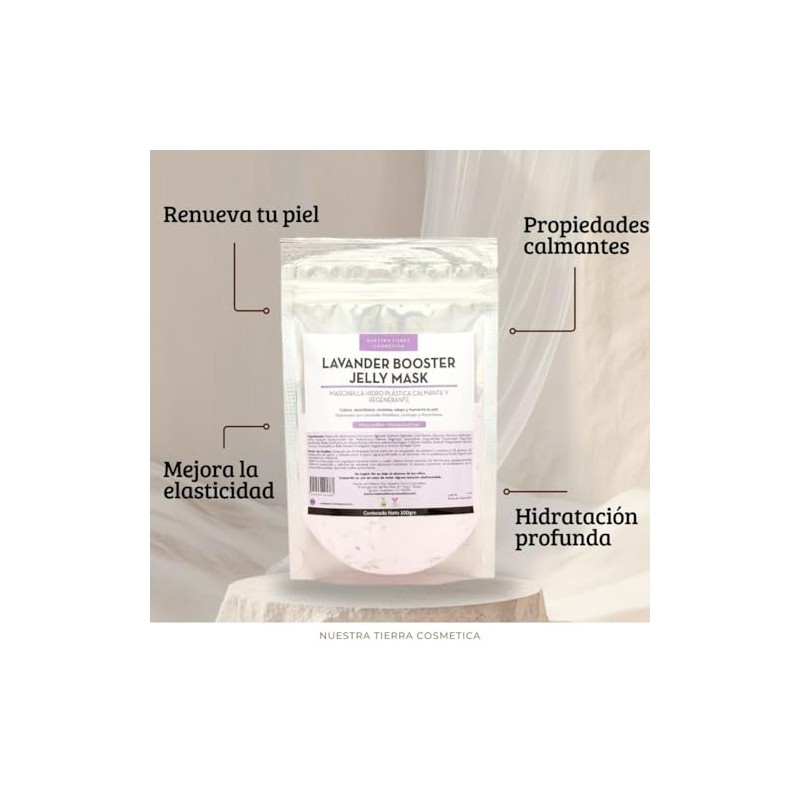 Lavander Booster Mascarilla Hidro-Plastica Calmante y Cicatrizante 100grs