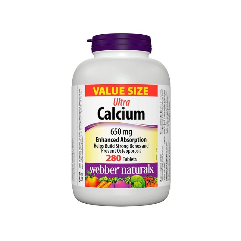 뼈와 치아 건강을 위한 울트라 칼슘 650mg 280정 9개월분 Ultra