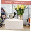 KICHOUSE Plastic Storage Boxes Lids 2 Pack Bin Lid for