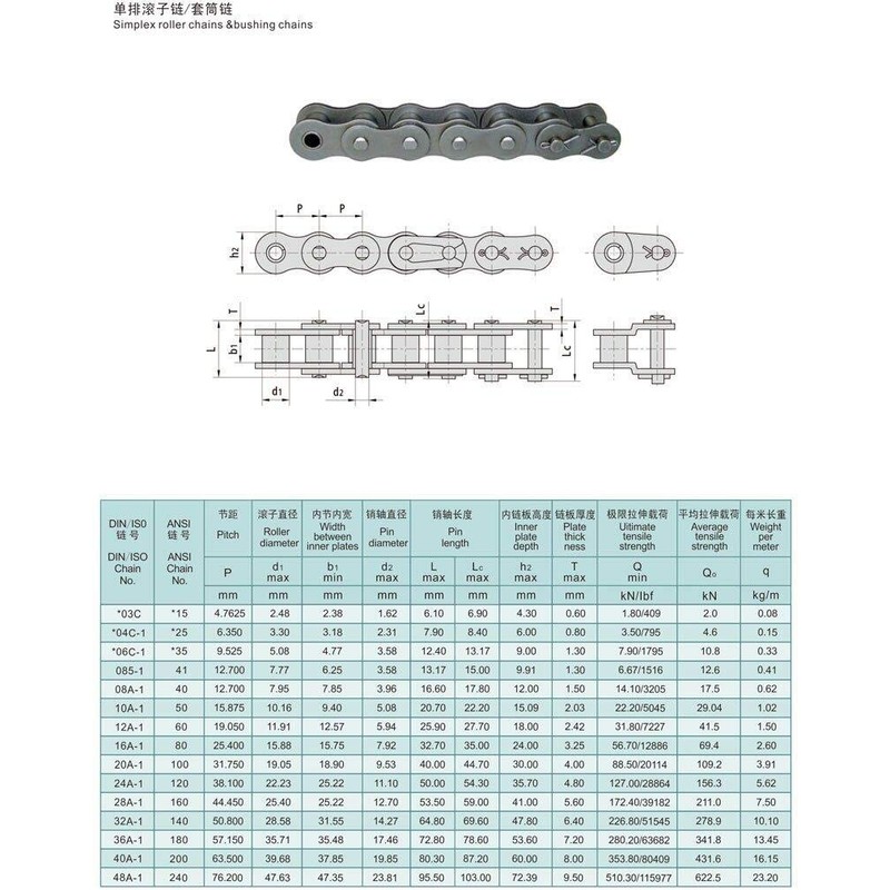 AZSSMUK #41 Roller Chain - 3 Feet + 5 Free