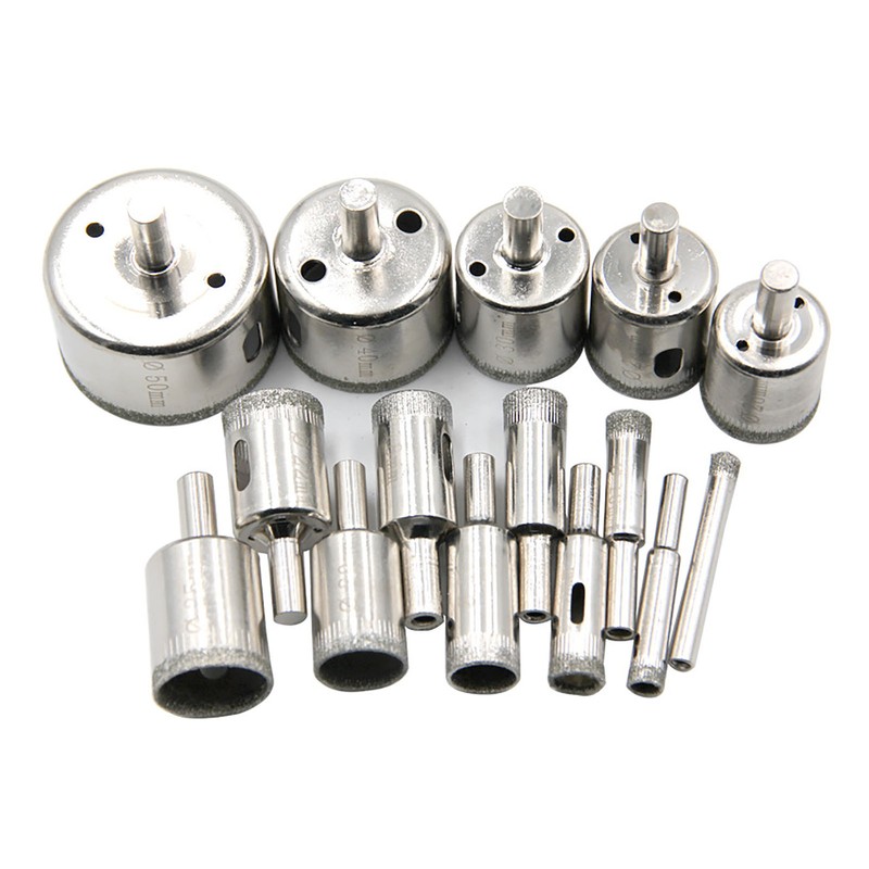 15Pcs Diamond Drill Bit Fast Clean Cutting Hand Hole Opener