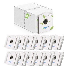 12Pcs Dust Bags for ECOVACS DEEBOT N30 Omni/N30 PRO Omni Vacuum Dust Bag Replacement for DEEBOT N30 Omni/N30 PRO Omni Robot Vacuum Cleaner Bags Repair Parts (3L large Capacity)