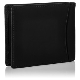 Royce Leather Men's RFID Blocking Bifold Wallet in Leather with Double Id Display, Black, One Size