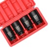 MIXPOWER 4-Piece 1/2'' Drive Deep Impact Socket Set, 6 Point,