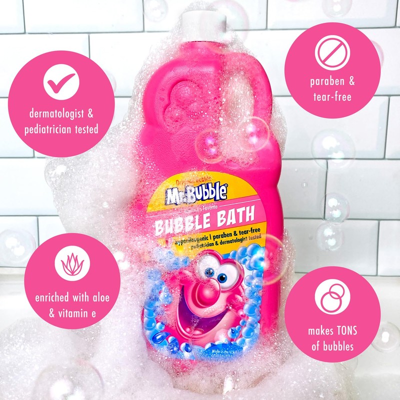Mr. Bubble Original Bubble Bath - Hypoallergenic, Tear Free Bubble