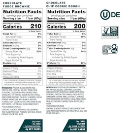No Cow Barritas de proteína veganas, paquete variado original mejorado | 20 g de proteína vegetal, sin gluten, sin lácteos, sin soja, aptas para dieta