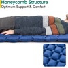 Lightweight Sleeping Mat With Pillow, Ultra Light Inflatable Camping Pad,