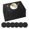 Neween Placemat with Compatible Coaster, Fine Weaving Insulation Placemat Set