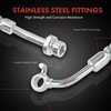 A-Premium Front Driver Brake Hydraulic Hose Compatible with Select Hyundai