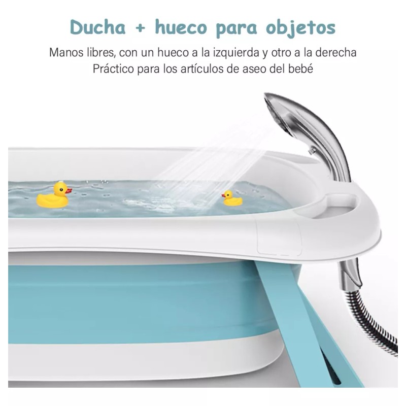 NS Bañera Tina De Baño Para Bebe Plegable Antideslizante+cojín