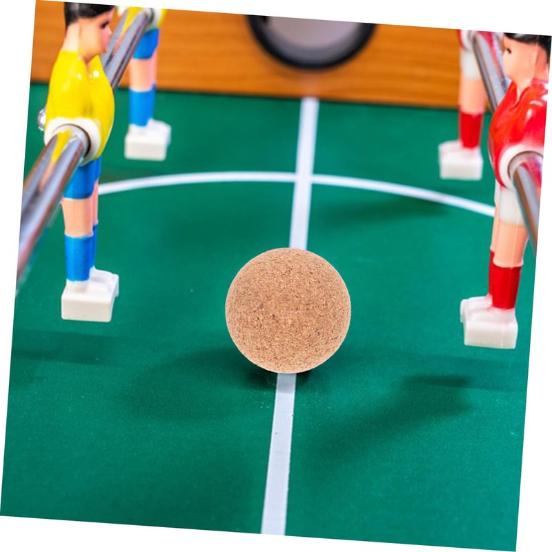 Kisangel 5Pcs Wooden Foosball Balls Cork Balls for Table Games