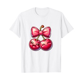Coquette Bows with cherries Cute Coquette girl T-Shirt