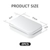 2 PCS storage iron box with Lid,metal rectangular storage container,