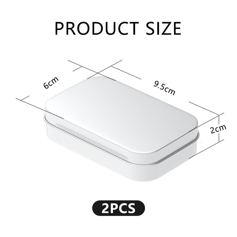 2 PCS storage iron box with Lid,metal rectangular storage container,