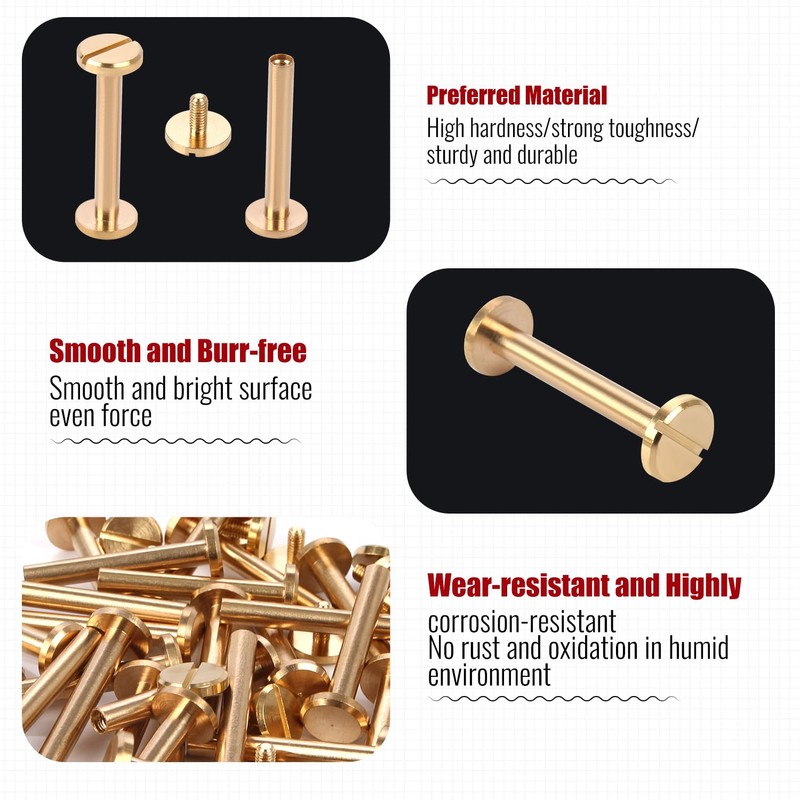Chicago Binding Screws - 4 mm x 25 mm Binding