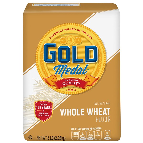 Gold Medal, Whole Wheat Flour, 5 lb