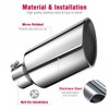 Upower 4 Inch Inlet Exhaust Tip, 4" Inlet 7" Outlet