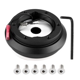 Nrg P/N Srk-131H-Quick Release Steering Wheel - Steering Wheel Hub Adapter Kit 6 Bolt Hole Car Quick Release Steering Wheel Hub Steering Wheel Adapter Aluminum Alloy Fit for CR-V Accord f
