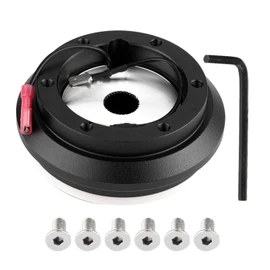 Nrg P/N Srk-131H-Quick Release Steering Wheel - Steering Wheel Hub Adapter Kit 6 Bolt Hole Car Quick Release Steering Wheel Hub Steering Wheel Adapter Aluminum Alloy Fit for CR-V Accord f