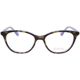 Lilly Pulitzer Bobbie LA Eyeglasses Women's Lavender/Tortoise Optical Frame 49mm