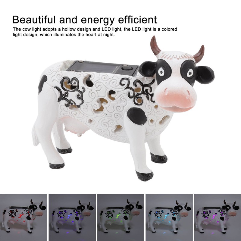 Daisy Cow Solar Light Animal Shaped Color Changing LED Garden