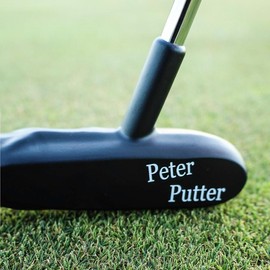 Peter-Putter Golf Putter - Aluminum Head and Chrome Stepless Shaft for Adults - Color: (2) BLACK