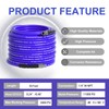 TUTULUCK 50FT Sewer Jetter Kit for Pressure Washer 1/4"NPT Drain