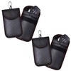 KAV Faraday Key Fob Protector Pouch Bag- Carbon Fiber Compact