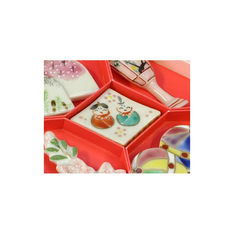 京焼 清水焼 箸置 京のひなまつり HKH452 5個セット