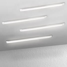 Jazoctig 4-Pack 4FT LED Batten, Close to Ceiling Light fixtures, 40W, Ultra-Thin Day Light, 4000K, IP20, LED Ceiling Light for Garage, Stores, Warehouse, Office, Corridor, supermarkets, etc.