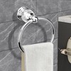 Silver Crystal Towel Ring, Chrome Bathroom Towel Holder Ring, Bathroom