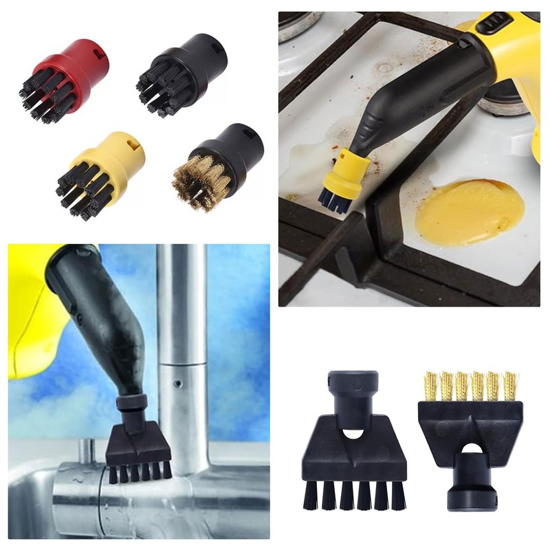 Karcher SC1/SC2/SC3/SC4/SC5 Steam Mop Brush Accessories with 8 Round Brushes
