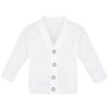 Lilax Baby Boy Cable-Knit Basic Knit Cardigan Sweater (12-18 Months,White)