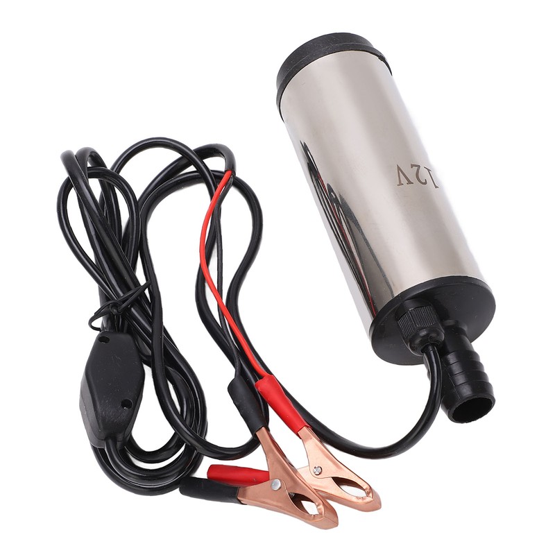 DC 12V Mini Refueling Pump with Filter Stainless Steel Diesel
