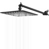 HarJue High Pressure Large Stainless Steel Square Rain ShowerHead With