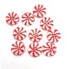 50 x Red White Resin Round Sewing Buttons