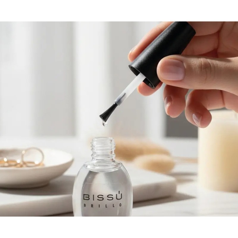 Esmalte de Uñas Bissú con Brillo Transparente de 15 mL