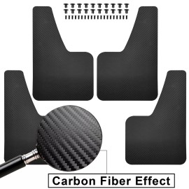 URMECCH 4PCS For Toyota Tercel 95-99 Splash Guards Mud Flaps Gurads Carbon Fiber Style