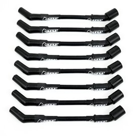 Michigan Motorsports 2014+ LT Spark Plug Wire Set 10mm Performance Wires for Gen V LT1 LT4 L83 L86 L84 L87 L8T 5.3L 6.2L (Black)