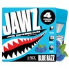 Jawz Gum Jawline Chewing Gum, 4 Pack Box, Blue Razz,
