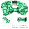 Lionet Paws St Patricks Day Dog Collar with Bowtie,Lucky Lucky