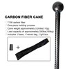 One-Piece Carbon Fiber Walking Cane - Round Ergonomic Handle, Stylish