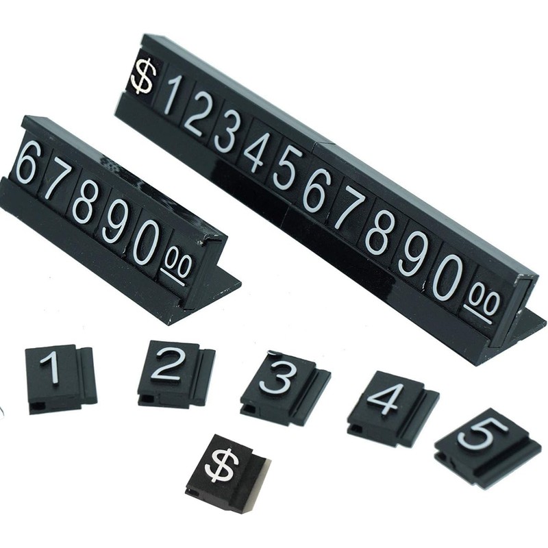 Price Tag Number 0 Price Cube Set of 60 Cubes