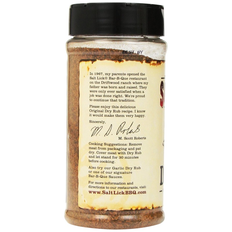 Salt Lick Original Dry Rub Seasoning - for BBQ Pit